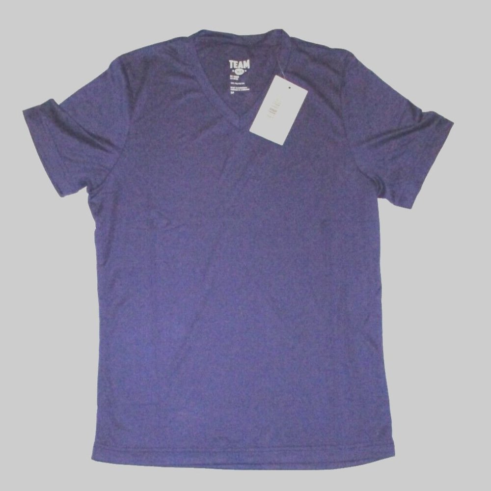 Team 365 Tee Shirt Oversize S/M Small V-Neck Short Sleeve NWT Pullover Top